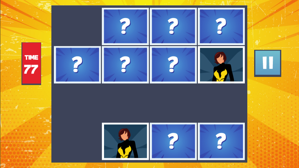 Superhero Memory Match HD